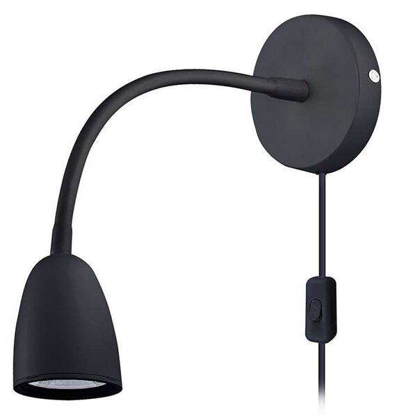 LED nástěnná lampička WO54-B, černá