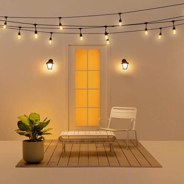 WiZ Wall nástěnné svítidlo LED 9,5W 1000lm 2700-5000K RGB IP44, stmívatelné