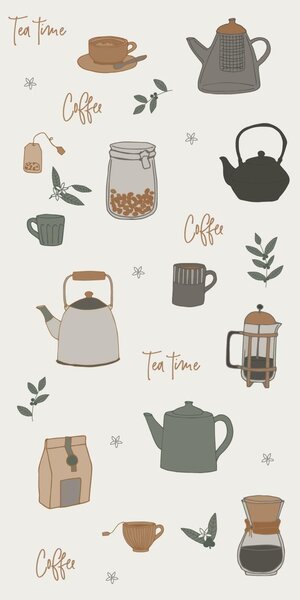 Ib Laursen Papírové ubrousky Tea Coffee Time - 16 ks