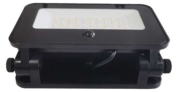 LED solární reflektor se senzorem WL913, černá