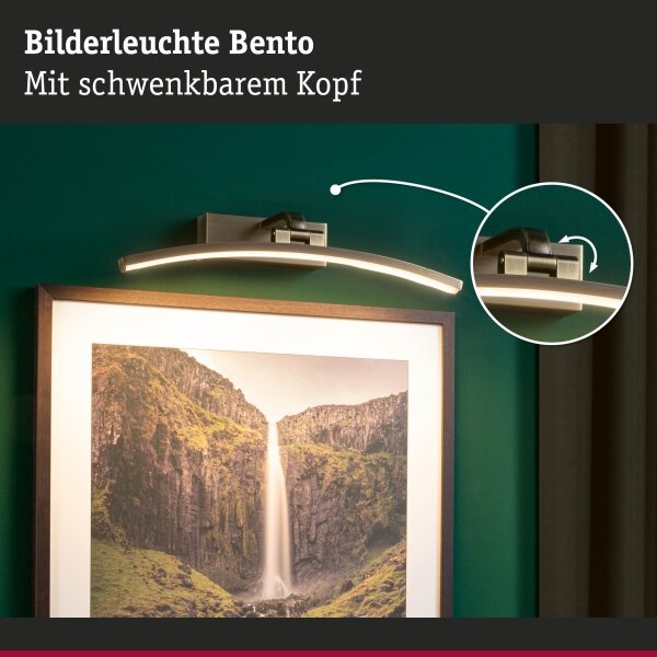 Paulmann 95560 - LED/8,5W Obrazové svítidlo BENTO 230V 40 cm mosaz