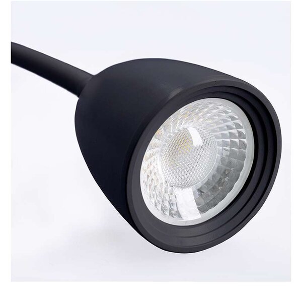 LED nástěnná lampička WO54-B, černá