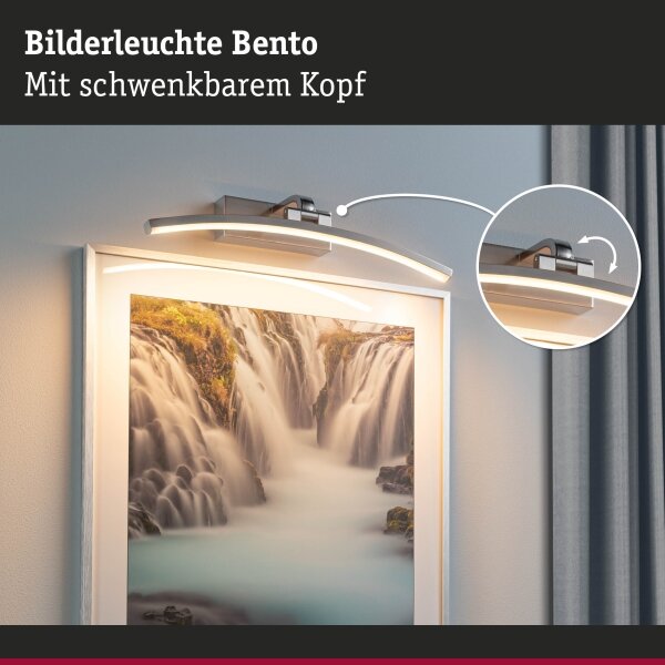 Paulmann 95557 - LED/8,5W Obrazové svítidlo BENTO 230V 40 cm matný chrom