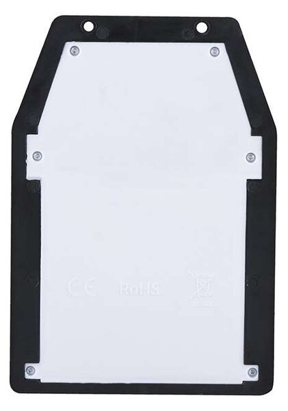 LED solární nástěnné světlo WL918, černá