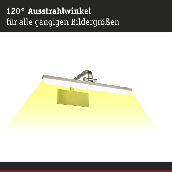 Paulmann 95569 - LED/9,5W Obrazové svítidlo RENAN 230V 40 cm mosaz