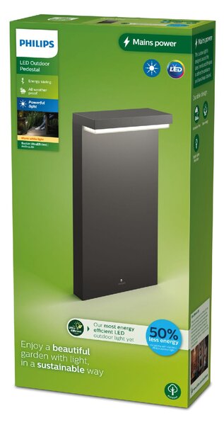 Bustan UltraEfficient venkovní sloupkové LED svítidlo 3,8Wlm 2700K 40cm IP44, antracitové