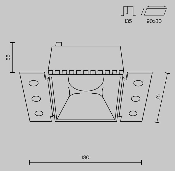 Maytoni Moderní vestavné svítidlo SHARE, 20W, d. 13 cm, 1xGU10 Barva: Matná zlatá