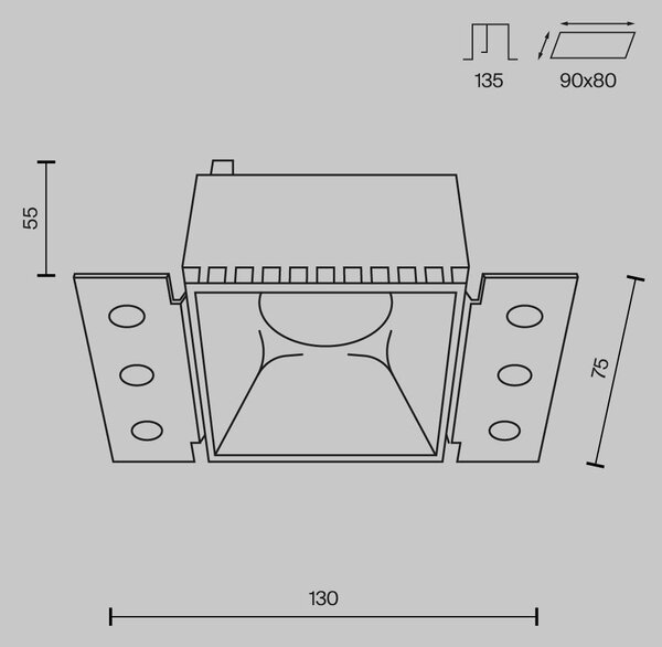 Maytoni Moderní vestavné svítidlo SHARE, 20W, d. 13 cm, 1xGU10 Barva: Matná zlatá