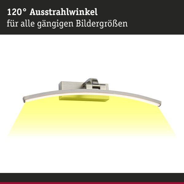 Paulmann 95560 - LED/8,5W Obrazové svítidlo BENTO 230V 40 cm mosaz