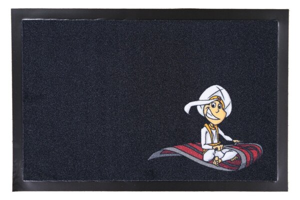 Mercury Flooring, Rohožka Aladin a létající koberec 40x60 cm, 40x60, černá