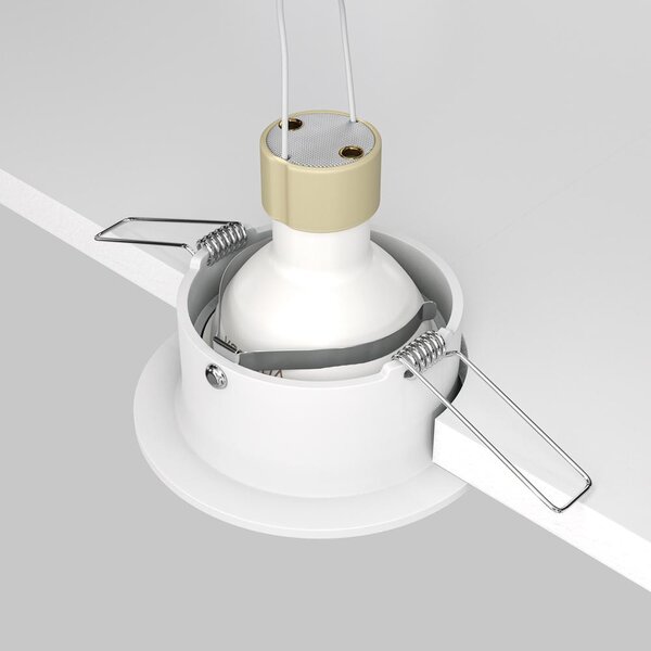 Maytoni Designové vestavné svítidlo SLIM, 10W, ⌀ 8,5 cm, 1xGU10 Barva: Matná zlatá