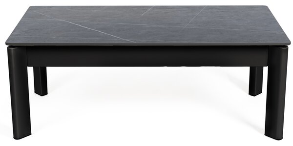 Somcasa Šedý keramický rozkládací konferenční stolek Roland 120 x 60 cm