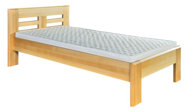 Bukové postel LK160 100 x 200 cm - bezbarvý
