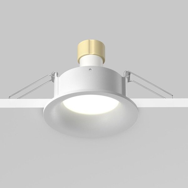 Maytoni Designové vestavné svítidlo SLIM, 10W, ⌀ 8,5 cm, 1xGU10, IP65 Barva: Černá