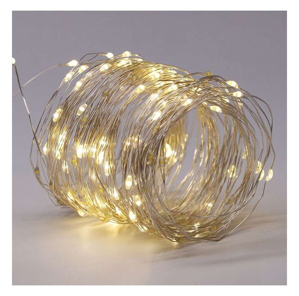 LED solární světelný řetěz WL919, černá