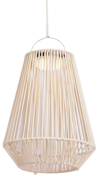 Bohemian stolní lampa béžová vč. LED 3-krokové stmívatelné IP54 solární dobíjecí - Duca