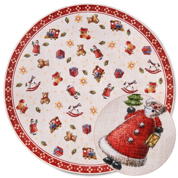 Koberec Toy's Delight Villeroy & Boch červený / vícebarevný kruh