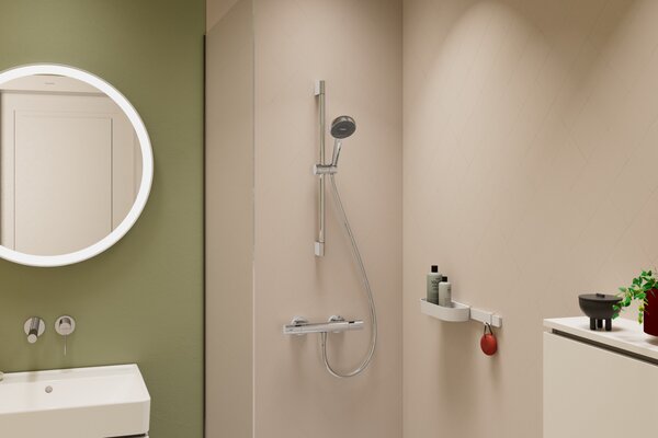 Hansgrohe Activera S - Sprchová souprava 95 1jet s tyčí 650 mm, EcoSmart, chrom 28041000