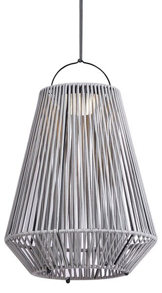 Bohemian stolní lampa šedá vč. LED 3-stupňové stmívatelné IP54 solární dobíjecí - Duca