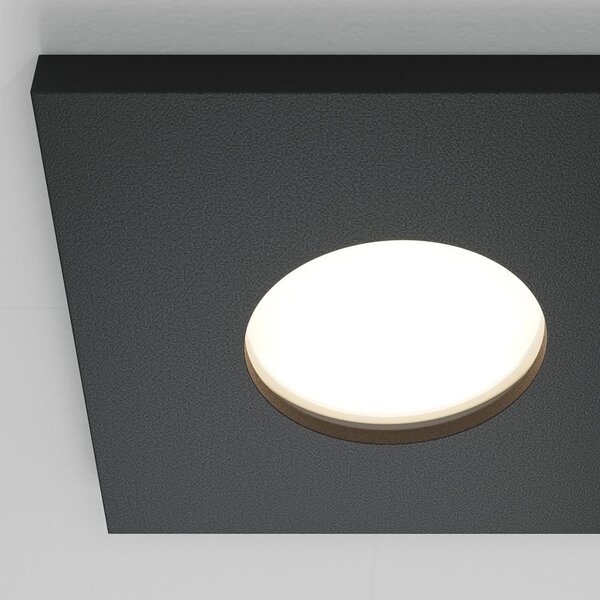 Maytoni Designové vestavné svítidlo STARK, 50W, d. 8,4 cm, 1xGU10, IP65 Barva: Stříbrná