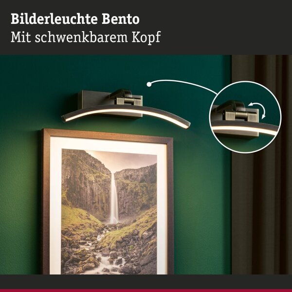 Paulmann 95559 - LED/6W Obrazové svítidlo BENTO 230V 30 cm mosaz
