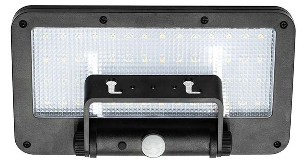 LED solární světlo WO7204 se senzorem, černá