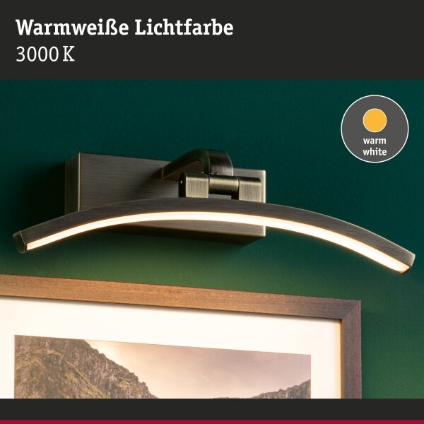 Paulmann 95559 - LED/6W Obrazové svítidlo BENTO 230V 30 cm mosaz