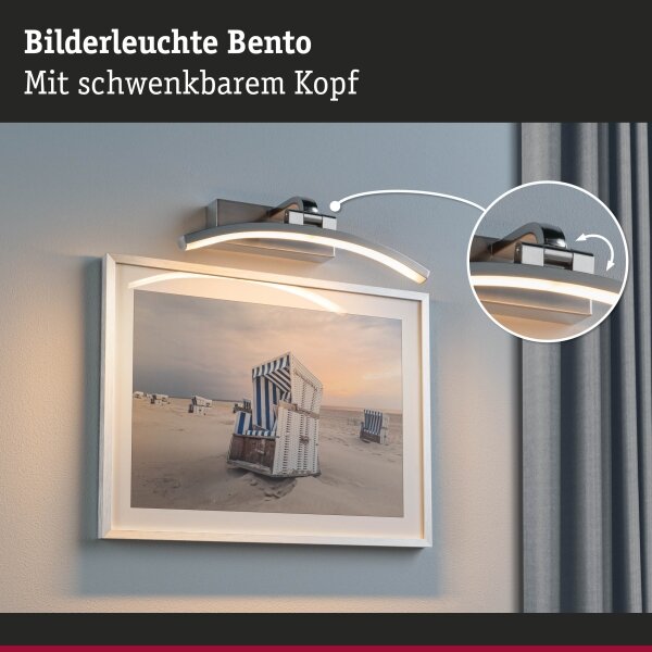 Paulmann 95556 - LED/6W Obrazové svítidlo BENTO 230V 30 cm matný chrom
