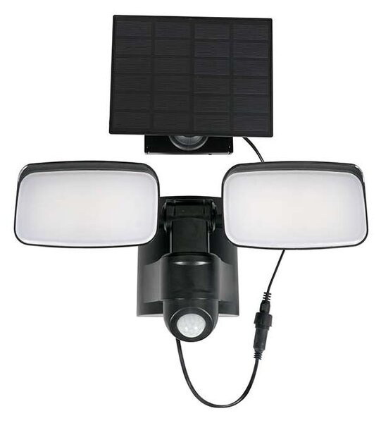 LED solární světlo WO7203 se senzorem, černá