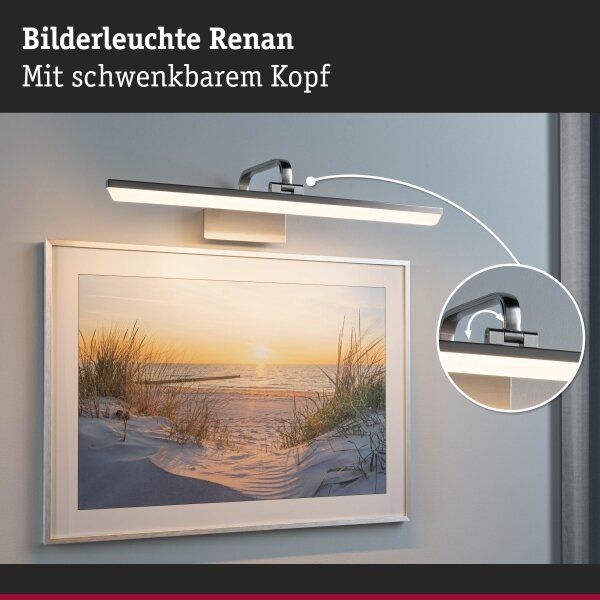 Paulmann 95573 - LED/11W Obrazové svítidlo RENAN 230V 60 cm matný chrom