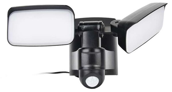 LED solární světlo WO7203 se senzorem, černá
