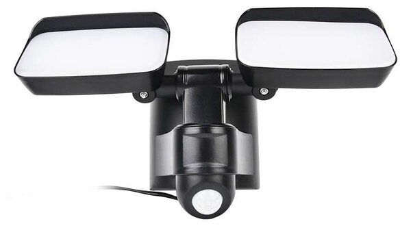 LED solární světlo WO7203 se senzorem, černá