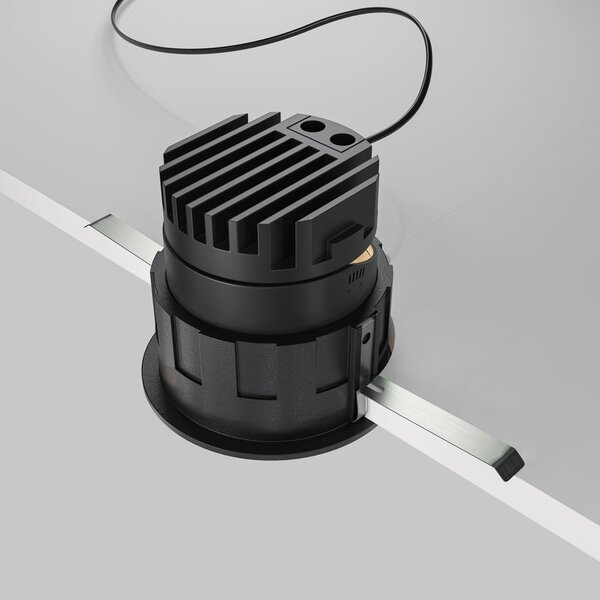 Maytoni Vestavné LED svítidlo WISE, 10W, ⌀ 8,3 cm, 3000K Barva: Černá