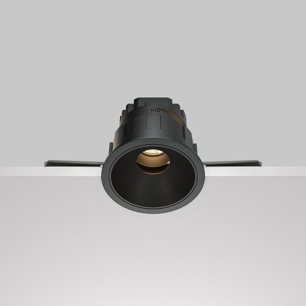 Maytoni Vestavné LED svítidlo WISE, 10W, ⌀ 8,3 cm, 3000K Barva: Černá