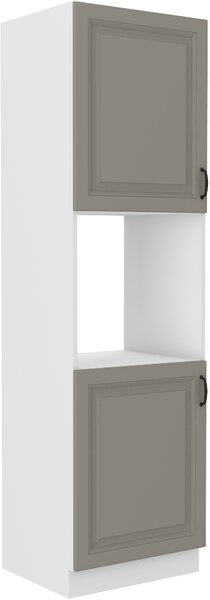 STL 60 cm skříňka vysoká 2D na vestavnou troubu STILO II Barevné provedení STILO: Bílá / Jílově šedá