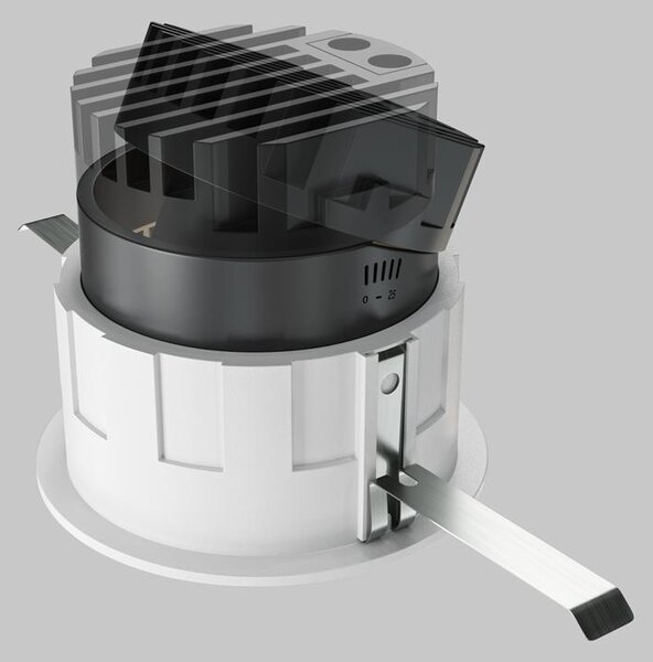 Maytoni Vestavné LED svítidlo WISE, 10W, ⌀ 8,3 cm, 3000K Barva: Černá