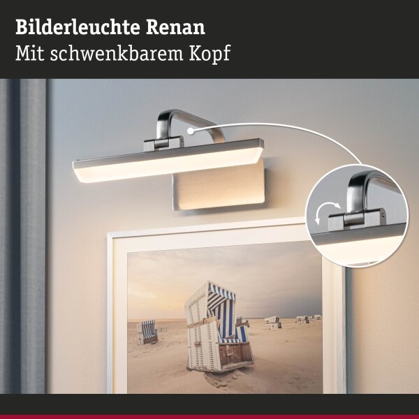Paulmann 95571 - LED/6W Obrazové svítidlo RENAN 230V 30 cm matný chrom