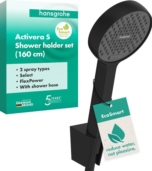 Hansgrohe Activera Select S - Sprchový set 95 2jet, EcoSmart, černá matná 28054670