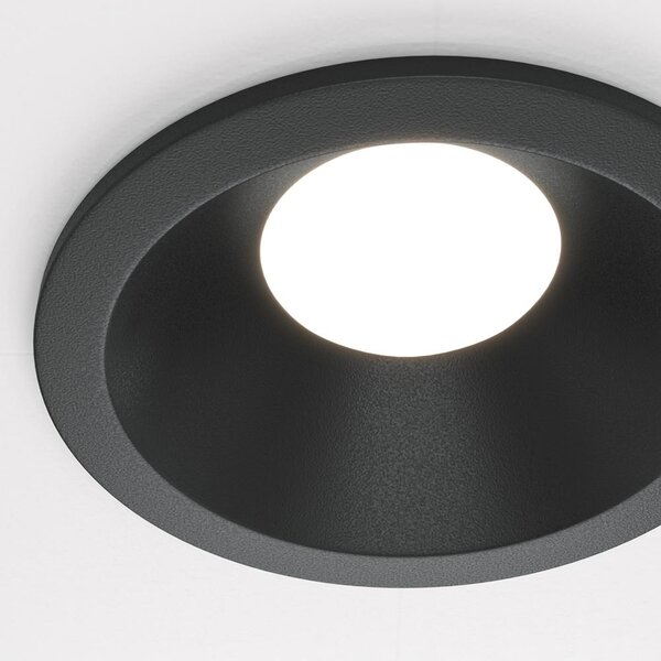 Maytoni Vestavné svítidlo ZOOM, 10W, ⌀ 8,5 cm, 1xGU10, IP65 Barva: Černá