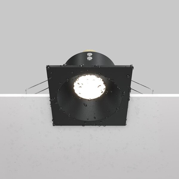 Maytoni Vestavné svítidlo ZOOM, 10W, d. 8,5 cm, 1xGU10, IP65 Barva: Černá
