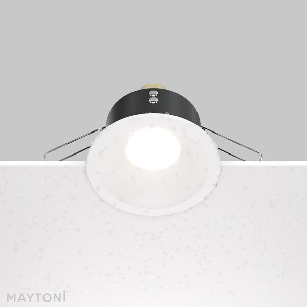 Maytoni Vestavné svítidlo ZOOM, 10W, ⌀ 8,5 cm, 1xGU10, IP65 Barva: Černá