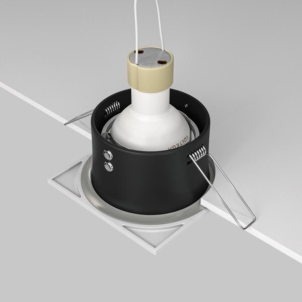 Maytoni Vestavné svítidlo ZOOM, 10W, d. 8,5 cm, 1xGU10, IP65 Barva: Černá