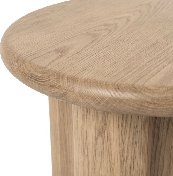 LÉTO -15% Somcasa Dubový odkládací stolek Mateo ø 50 cm