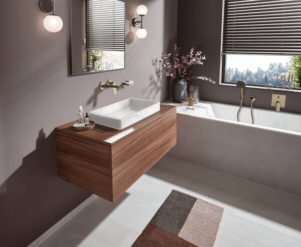 Hansgrohe Vivenis - Páková vanová baterie pod omítku, kartáčovaný bronz 75415140