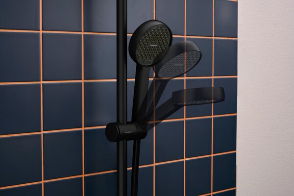 Hansgrohe Activera Select S - Sprchová souprava 95 2jet s tyčí 650 mm, EcoSmart, černá matná 28044670