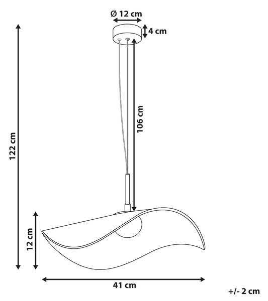 LED závěsná lampa LOIRE Kov Bílá