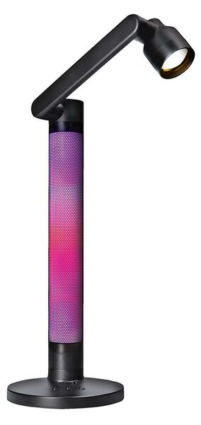 LED stolní lampička WO67 RGB s dálkovým ovladačem, černá