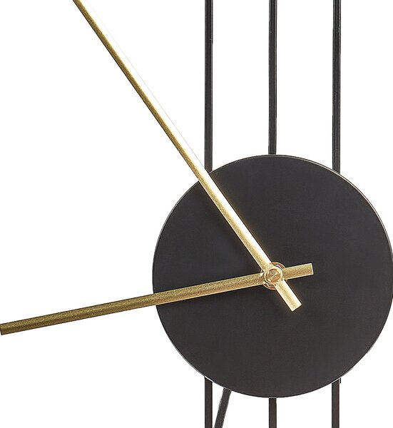 Nástěnné hodiny ANNIVIERS 44 cm Kov Černá
