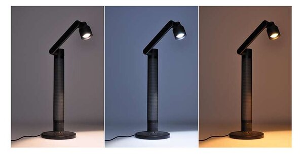 LED stolní lampička WO67 RGB s dálkovým ovladačem, černá