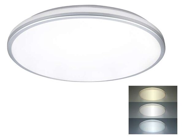 LED stropní světlo odolné vůči vlhkosti WO797 - průměr 38 cm, bílá